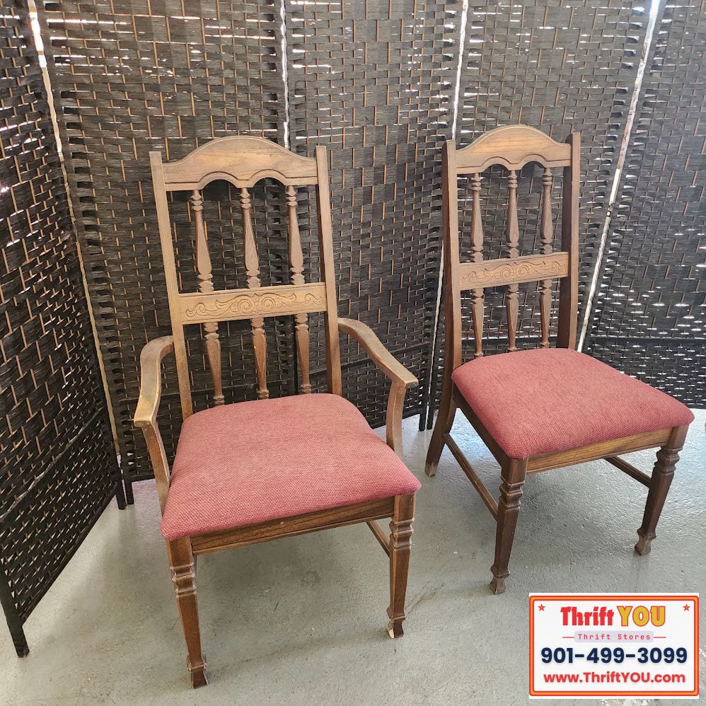 Antique Wood Chairs for Sale in Covington, TN – $25 Each – Vintage Armchair & Side Chair