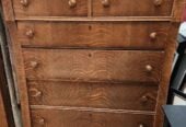 Antique chest of drawers on wheels