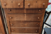 Antique chest of drawers on wheels
